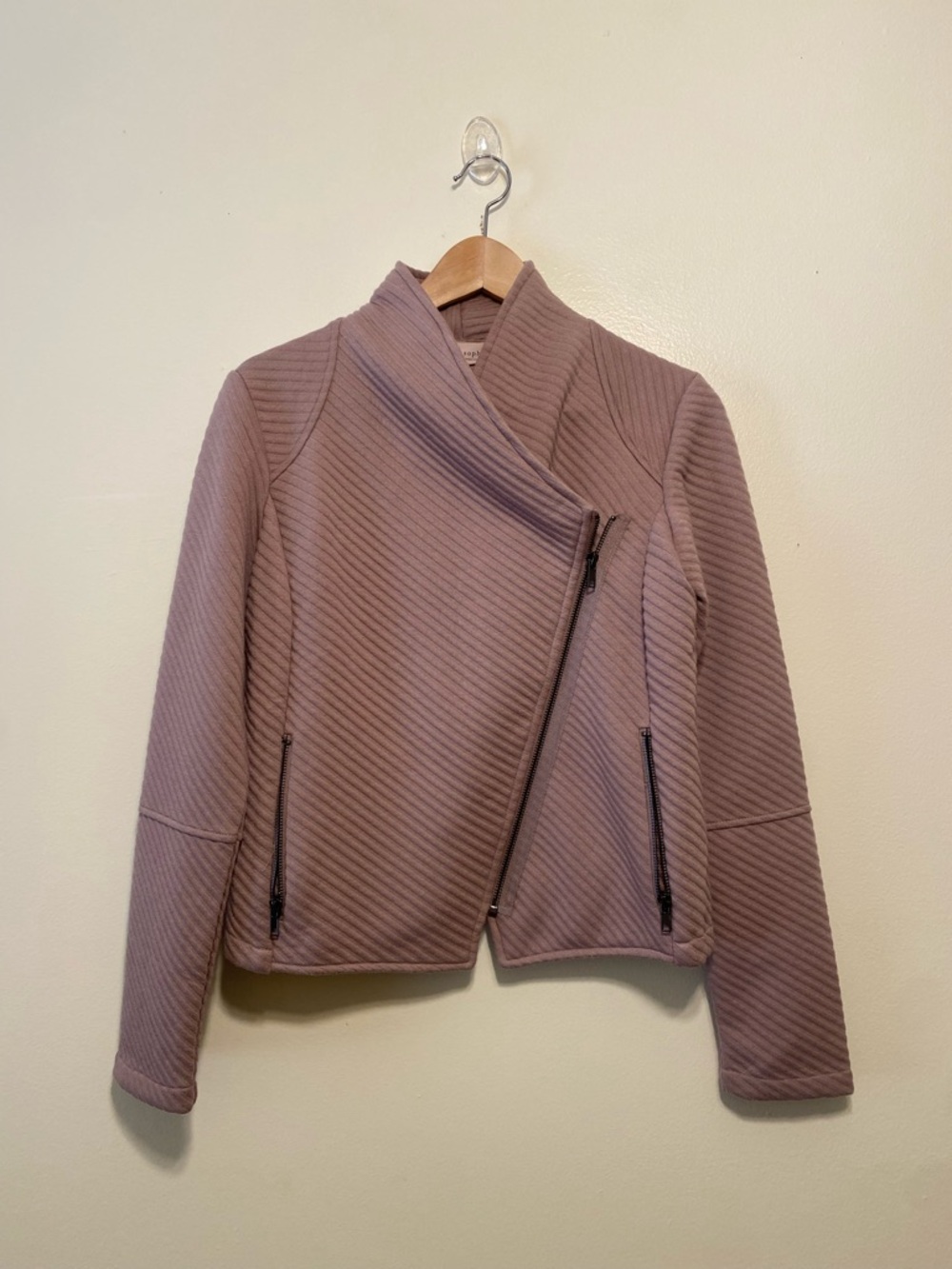 PHILOSOPHY  Quilted Asymmetrical Zip Jacket. Size XS . New